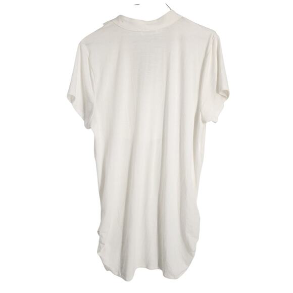 Maurices Cream Short Sleeve Top - Women's Size 1X - Picture 2 of 4